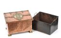 BRASS AND COPPER LOG BOX at Ross's Online Art Auctions