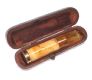 GOLD MOUNTED AMBER CIGAR HOLDER WITH BOX at Ross's Online Art Auctions