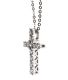 18CT WHITE GOLD AND DIAMOND CROSS AND CHAIN BY DAVID MORRIS WITH BOX at Ross's Online Art Auctions
