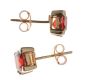 9CT GOLD AND GARNET STUD EARRINGS at Ross's Online Art Auctions