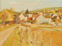 FRENCH VILLAGE by Gerard Passet at Ross's Online Art Auctions