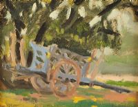 THE HAY CART by Samuel C.  Taylor at Ross's Online Art Auctions