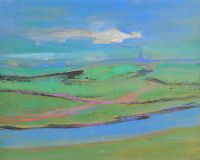 THE BLUE RIVER by George Gault at Ross's Online Art Auctions