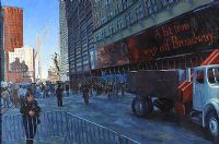 GROUND ZERO FROM THE EAST, NEW YORK by Hector McDonnell RUA at Ross's Online Art Auctions