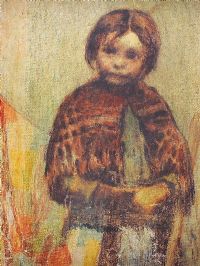 WEDNESDAY'S CHILD by William Conor RHA RUA at Ross's Online Art Auctions