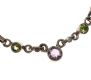 STERLING SILVER AMETHYST AND PERIDOT SET LINK BRACELET at Ross's Online Art Auctions
