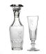 ANTIQUE GLASS DECANTERS AND FOUR GLASSES at Ross's Online Art Auctions