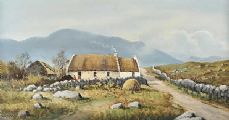 NEAR CARNA, CONNEMARA by William Henry Burns at Ross's Online Art Auctions