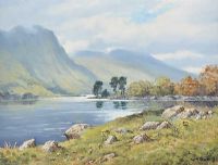 DOO LOUGH, CONNEMARA by William Henry Burns at Ross's Online Art Auctions