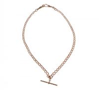 ANTIQUE 9CT ROSE GOLD ALBERT CHAIN at Ross's Online Art Auctions