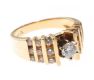 14CT GOLD AND DIAMOND DRESS RING at Ross's Online Art Auctions