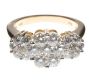 14CT GOLD AND DIAMOND CLUSTER RING at Ross's Online Art Auctions