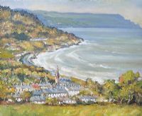 WINDY DAY, GLENARM BAY, COUNTY ANTRIM by Ivan Beggs at Ross's Online Art Auctions