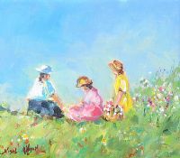 PICNIC IN THE PARK by Nigel Allison at Ross's Online Art Auctions