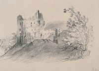 CASTLE RUINS by J. Dunn at Ross's Online Art Auctions