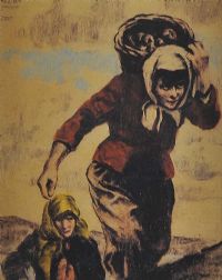 COLLECTING TURF by William Conor RHA RUA at Ross's Online Art Auctions