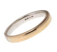 18CT WHITE GOLD BAND at Ross's Online Art Auctions