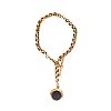 9CT GOLD ALBERT CHAIN & 9CT GOLD FOB at Ross's Online Art Auctions