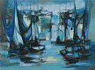 PENSACOLA BLEU by Marcel Mouly at Ross's Online Art Auctions