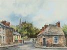 CHURCH STREET, GREYABBEY by Colin Gibson at Ross's Online Art Auctions