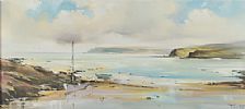BOATS ON THE ANTRIM COAST by Frank Fitzsimons at Ross's Online Art Auctions