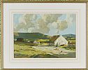 COTTAGES, DONEGAL by Maurice Canning Wilks ARHA RUA at Ross's Online Art Auctions