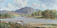 BEACHED BOAT, DONEGAL by Rowland Hill RUA at Ross's Online Art Auctions