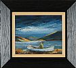 STORM BREWING OVER THE LAKE by David Mitchell at Ross's Online Art Auctions