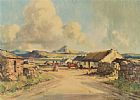 COTTAGES DONEGAL by Maurice Canning Wilks ARHA RUA at Ross's Online Art Auctions