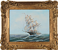 TALL SHIP SAILING by Ambrose at Ross's Online Art Auctions