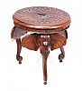 CARVED LAMP TABLE at Ross's Online Art Auctions