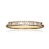 10CT GOLD DIAMOND HALF ETERNITY RING at Ross's Online Art Auctions