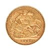 GOLD 1901 HALF SOVEREIGN at Ross's Online Art Auctions