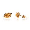 9CT GOLD CITRINE EARRINGS at Ross's Online Art Auctions