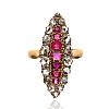 HIGH CARAT GOLD RUBY & DIAMOND RING at Ross's Online Art Auctions
