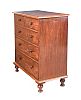 VICTORIAN MAHOGANY CHEST OF DRAWERS at Ross's Online Art Auctions