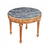 GILT MARBLE EFFECT LAMP TABLE at Ross's Online Art Auctions