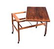 MID-CENTURY ROSEWOOD TURN OVER LEAF TABLE at Ross's Online Art Auctions