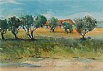 OLIVE GROVE, PROVENCE by Lyn Majury at Ross's Online Art Auctions