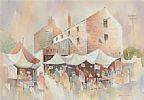 EARLY MORNING MARKET by James McConnell at Ross's Online Art Auctions