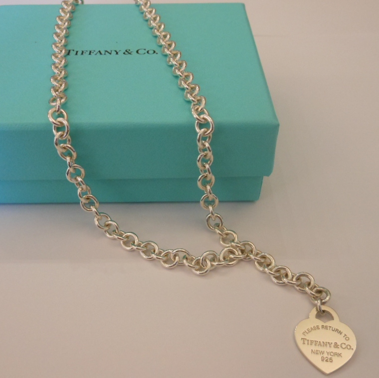 tiffany round link necklace