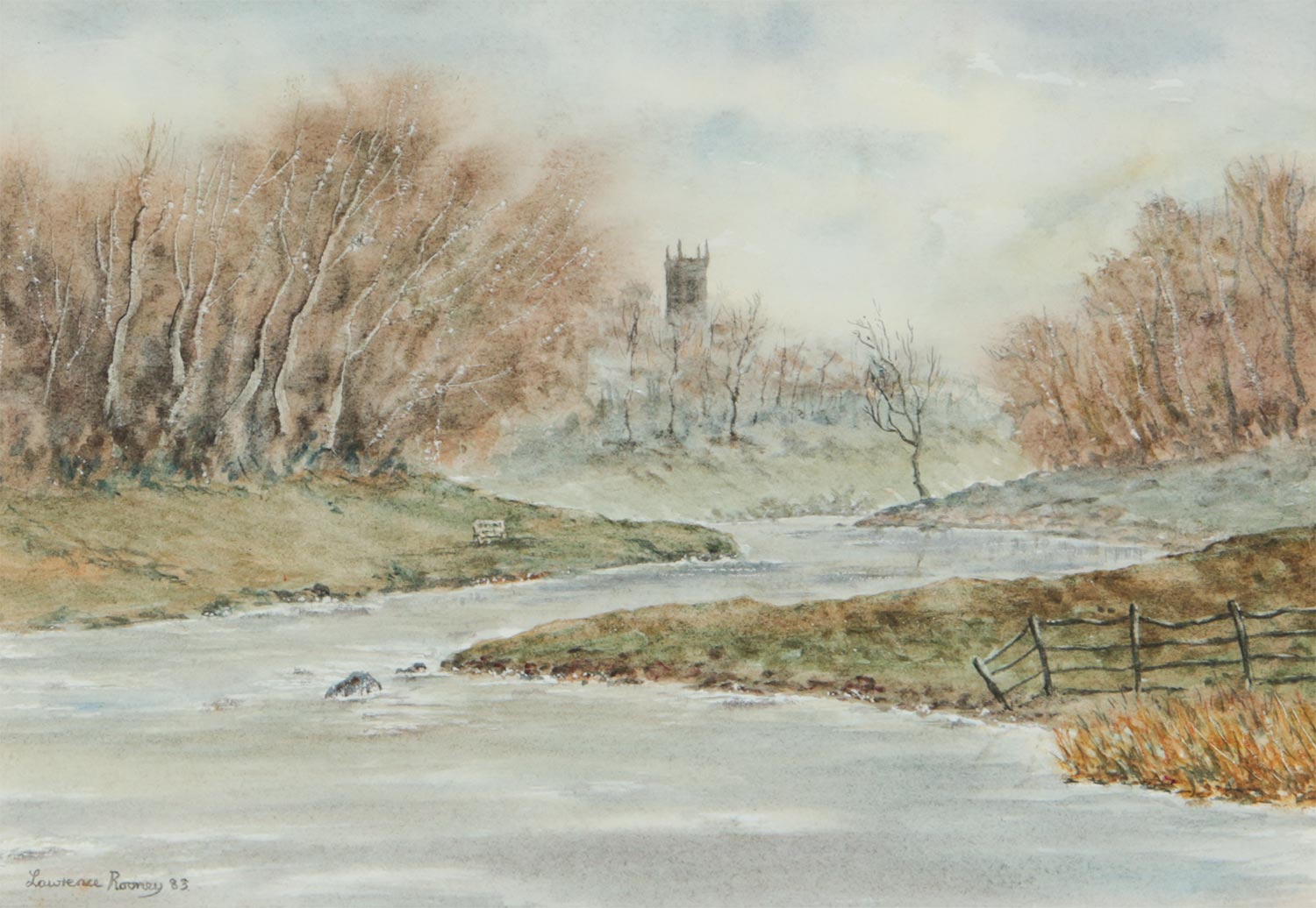 RIVER BUSH, BUSHMILLS, COUNTY ANTRIM by Lawrence W. Rooney at Ross's Online Art Auctions
