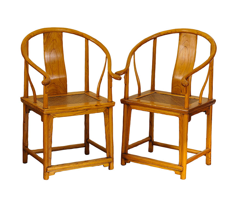 PAIR OF OAK ARMCHAIRS at Ross's Online Art Auctions