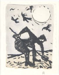 THE FARMER by Colin Middleton RHA RUA at Ross's Online Art Auctions