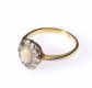18CT GOLD, OPAL & DIAMOND CLUSTER RING at Ross's Online Art Auctions