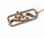 9CT GOLD & SEED PEARL BAR BROOCH at Ross's Online Art Auctions