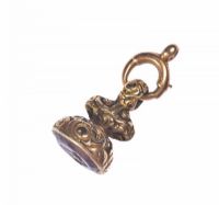 VICTORIAN GOLD MASONIC WATCH FOB at Ross's Online Art Auctions