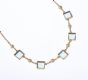 9 CARAT GOLD AQUAMARINE & SEED PEARL NECKLACE at Ross's Online Art Auctions