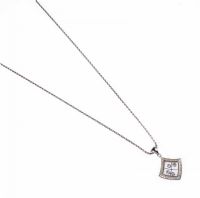 FINE 18CT GOLD CHAIN WITH 18CT WHITE GOLD & DIAMOND PENDANT at Ross's Online Art Auctions
