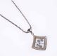 FINE 18CT GOLD CHAIN WITH 18CT WHITE GOLD & DIAMOND PENDANT at Ross's Online Art Auctions